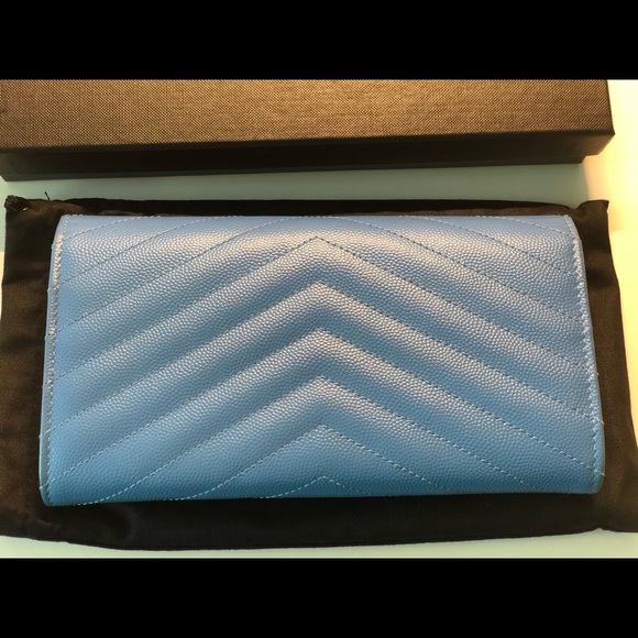 YSL Saint Laurent Monogram Logo Leather Wallet - Picture 2 of 8